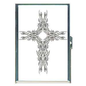  Christian Tattoo Cross Strong ID Holder, Cigarette Case or 
