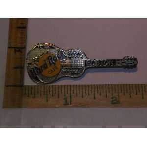  Hard Rock Cafe Guitar Pin Silver Boston Guitar Everything 