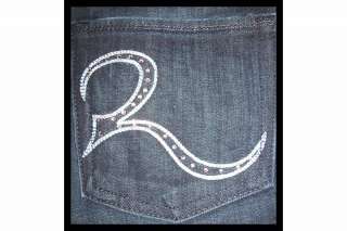 NEW Rock & Republic STELLA Crystal Venus Blue Jeans 30  