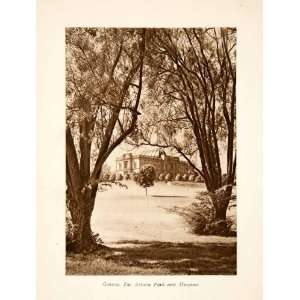   Ariana Park Museum Architecture Garden Tree   Original Photogravure