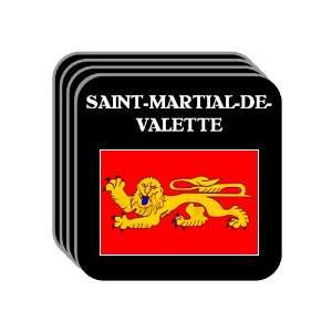Aquitaine   SAINT MARTIAL DE VALETTE Set of 4 Mini Mousepad Coasters