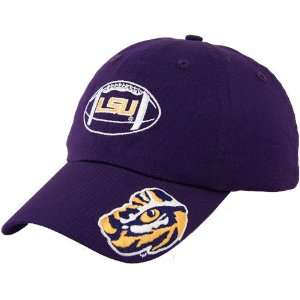  LSU Tigers Purple Football Hat: Sports & Outdoors
