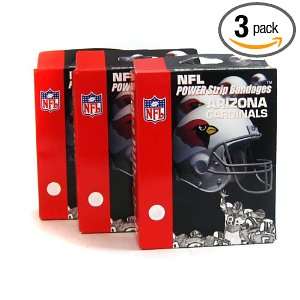  NFL Arizona Cardinals Power Strip Bandaid Bandages (Pack 