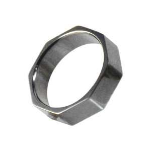  Titanium Octagon shape Band   Size 7.5 Jewelry