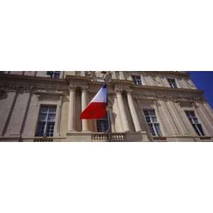 French Flag Fluttering on a Building, Arles, France Photographic 