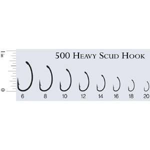 Fly Fishing Hook   JS 500 Heavy Scud Hook   25 hooks 