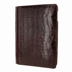 Piel Frama 531 Brown Crocodile Pattern Magnetic Leather Case for Apple 