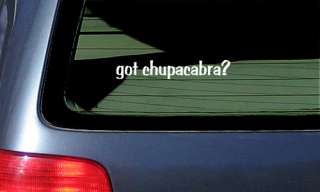 got chupacabra? funny window sticker decal goat vampire  