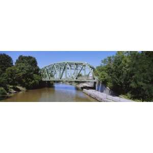  Bridge Across a Canal, Erie Canal, New York, USA Stretched 
