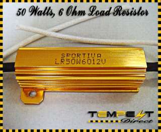  xenon conversion kit 50 watt 6 ohms load resistors and wire splicers
