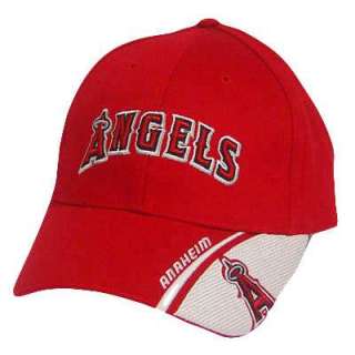 MLB LOS ANGELES ANGELS LA ANAHEIM RED WHITE HAT CAP  