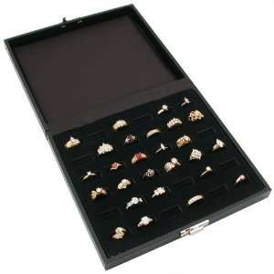   Ring Tray Black Travel Jewelry Showcase Display Arts, Crafts & Sewing