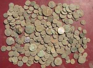 250 UNCLEANED Ancient ROMAN COINS 3606  