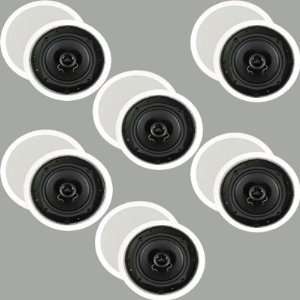    In Ceiling Surround Sound Home Theater Round Kevlar Speakers 6TS50C