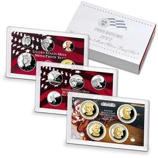2007 United States Mint 14 Coin SILVER Proof Set BoxCOA  