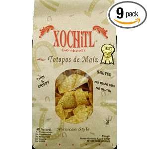 Xochitl Corn Chips Salted, 16 Ounce Bags (Pack of 9)  