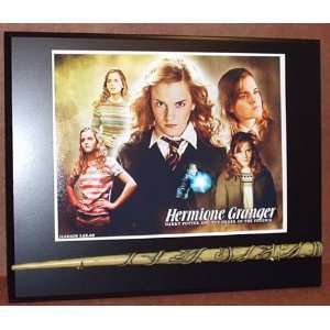 HERMIONE GRANGER HARRY POTTER DELUXE REPLICA WAND AND STAND HOLDER 