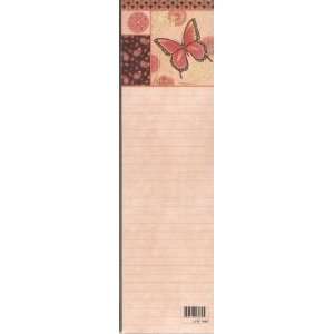    Pink Butterfly   List Pad Paper   Deb Strain