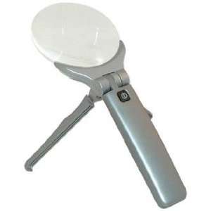  Silver Rimless LED Magnifier with Stand Health & Personal 