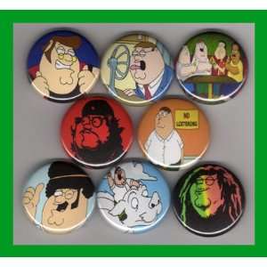  Family Guy Peter Griffin Set of 8   1 Inch Magnets 