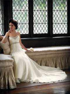 New Romantic Wedding Gown Bridesmaid Dress Prom Custom  