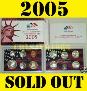 US MINT SILVER PROOF SET WITH 50 STATE STATEHOOD QUARTERS 11 COINS 