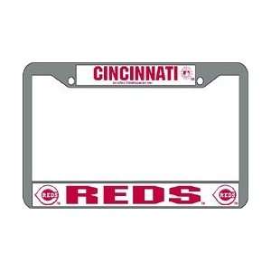  Cincinnati Reds MLB Chrome License Plate Frame: Automotive