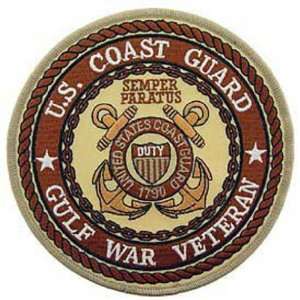  U.S. Coast Guard Gulf War Veteran Patch Brown 5 Patio 