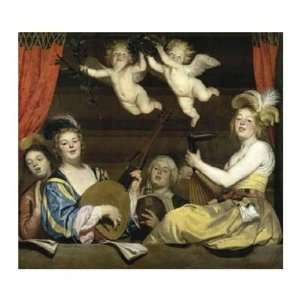  Gerrit Van Honthorst   Concert Giclee Canvas