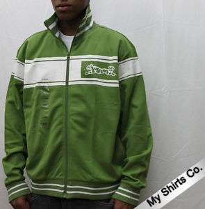 Le Tigre Zip Up Track Jacket Green White 2XL  