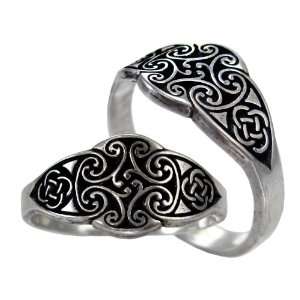  Cross of the Irish Goddess Dana Celtic Knot Ring for Men 