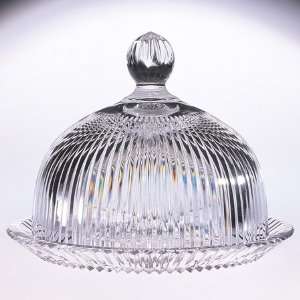 Harmony Crystal Cheese Plate With Dome by Shannon