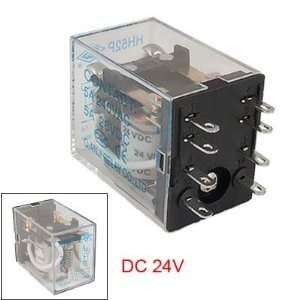   24V Coil Flat 8 Pin Contact Electrical Power Relay HH52P Automotive