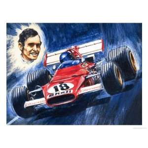  Denis Hulme, World Drivers Champion from New Zealand Art 