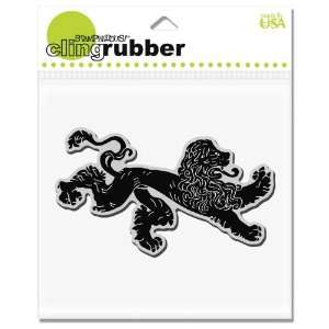  Stampendous Cling Rubber Stamp, Lion Crest Image Arts 
