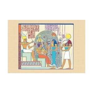  Atum Ramses II and Sefekh 24x36 Giclee