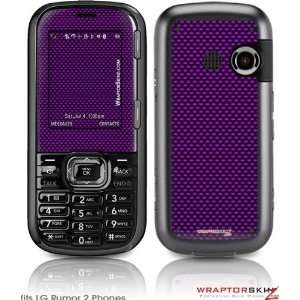  LG Rumor 2 Skin   Carbon Fiber Purple by WraptorSkinz 