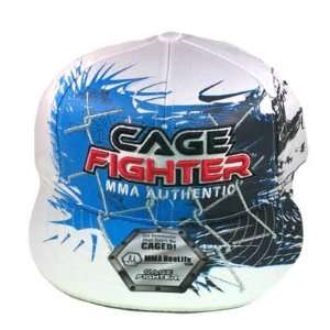  CAGE FIGHTER MMA FLEX FIT FLAT BILL NEW HAT CAP L XL 
