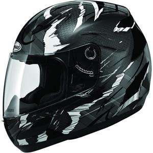  GMax GM48 Shattered Helmet   Large/Black/White Automotive