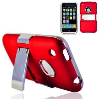 Permium Case Cover w/ Kickstand for Apple iPhone 3G 3GS Phone w/Screen 