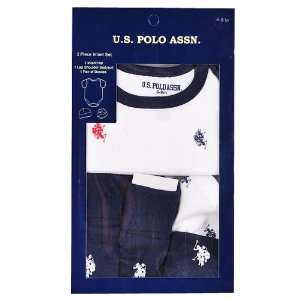  U.S. Polo Assn. Boys All Over Logo Print 3 Piece Set 