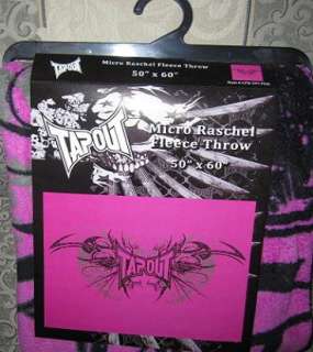 New Tapout MMA Ultimate Fighting UFC Plush Gift Fleece Throw Blanket 