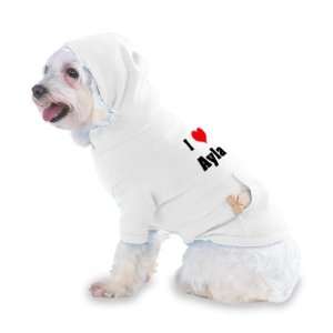  I Love/Heart Ayla Hooded T Shirt for Dog or Cat LARGE 