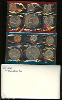 1977 Mint set Uncirculated Coins by the US Mint  
