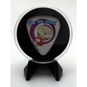 Family Guy Stewie Guitar Pick With MADE IN USA Display Case & Easel
