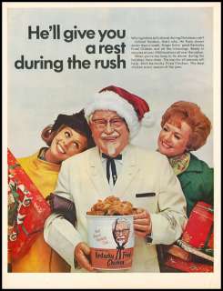 1960 Christmas ad for KFC Kentucky Fried Chicken  12  