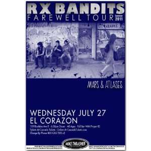  RX Bandits Poster   Concert Flyer   2011 Farewell Tour 