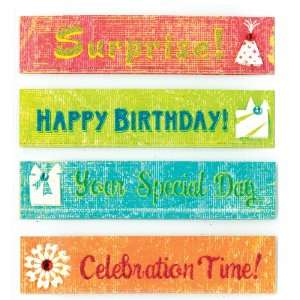  K&Company Party Phrases Grand Adhesions Stickers: Arts 