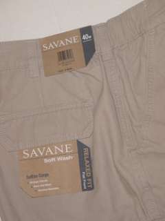   BRITISH KHAKI RELAXED FIT SUTTON CARGO VINTAGE CANVAS HIKING SHORTS 40