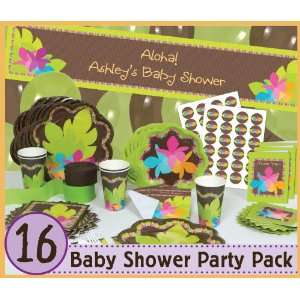  Luau   16 Baby Shower Party Pack: Toys & Games